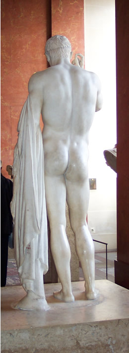 Male nude statue