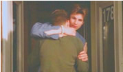 Brian and Justin hug
